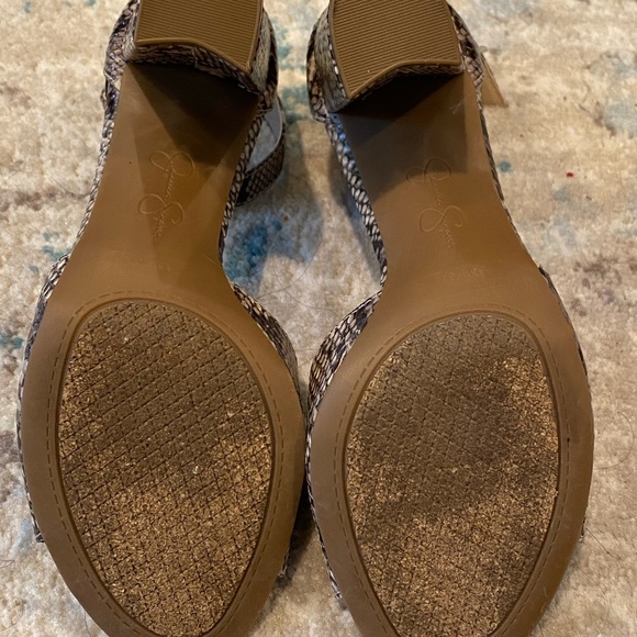 Jessica Simpson Snakeskin Ankle Strap Heels 👠 - Picture 6 of 6